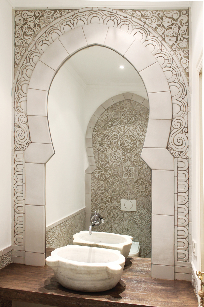 Handmade Tile Luxury Bathroom Decorative Moroccan Arch 3 
